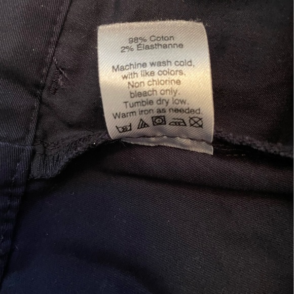 J. Crew Factory Laney Straight Leg Chino Pant in Navy. Size 8. - Picture 7 of 7